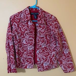 Vintage paisley button up jacket